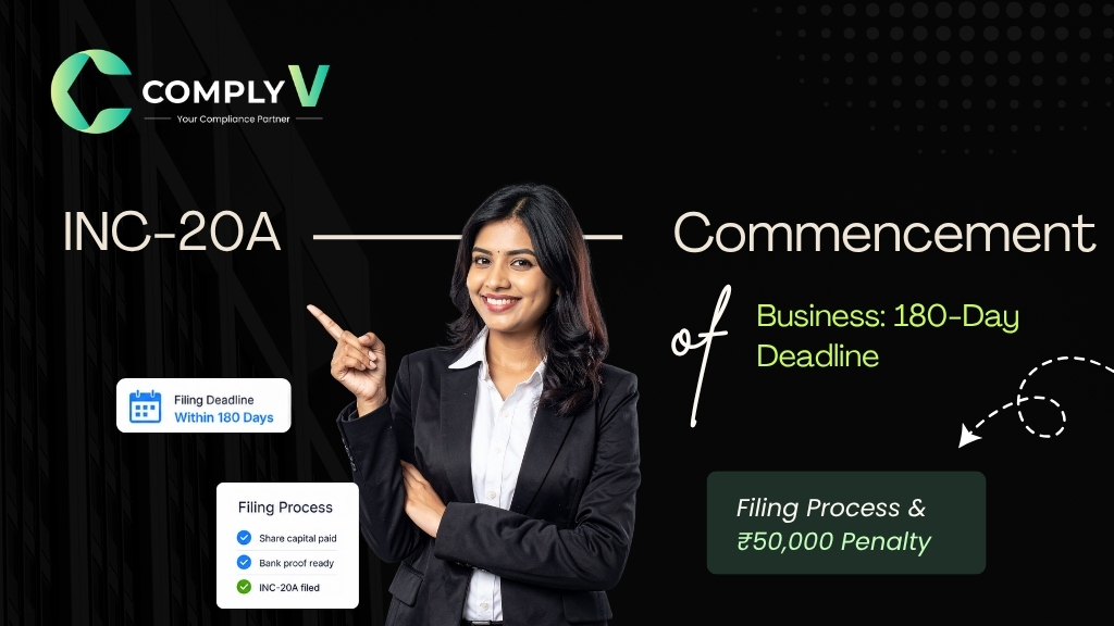 INC-20A commencement of business